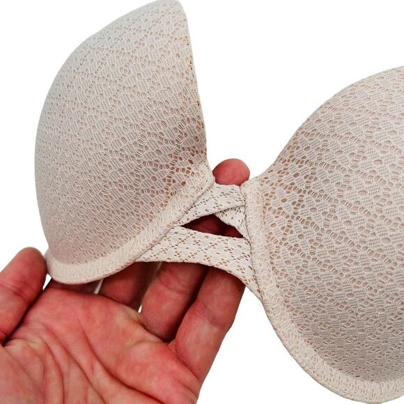 Victoria’s Secret ivory blush perfect shape padded push up bra 32D - Picture 2 of 6